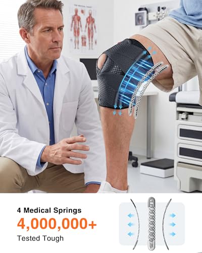 Upgraded Knee Brace for Women and Men,Knee Support with Side Stabilizers-XL - size: X-Large
