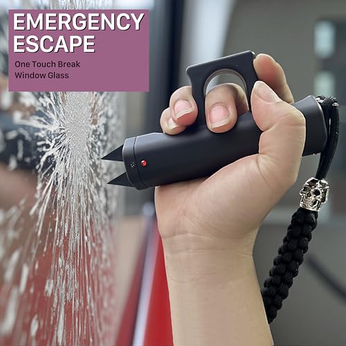 MYSKYMEST Stun Gun with Personal Security Alarm for Women