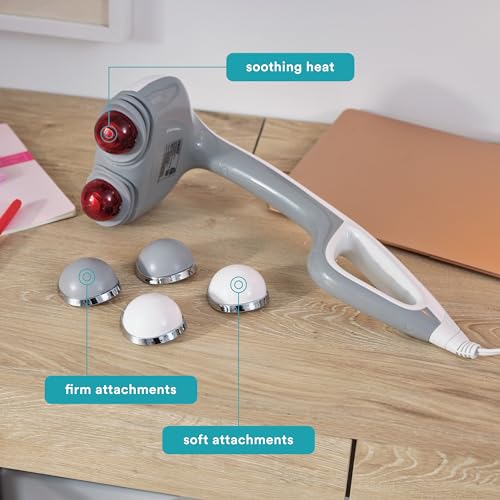 HoMedics Back Massager Heated Automatic Percussion Body Massager, Large (Pack of 4) - size: Large (Pack of 4)