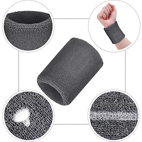 WILLBOND Wrist Sweatbands - color: Black, White, Gray