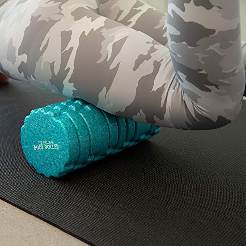 The Original Body Roller - High Density Foam Roller Massager for Deep Tissue Massage of the Back and Leg Muscles - Self Myofascial Release of Painful Trigger Point Muscle Adhesions (Turquoise) - color: Turquoise