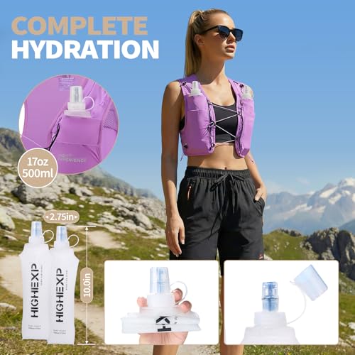 Running Vest for Women Lightweight Hydration Packable - color: Purple, size: Medium