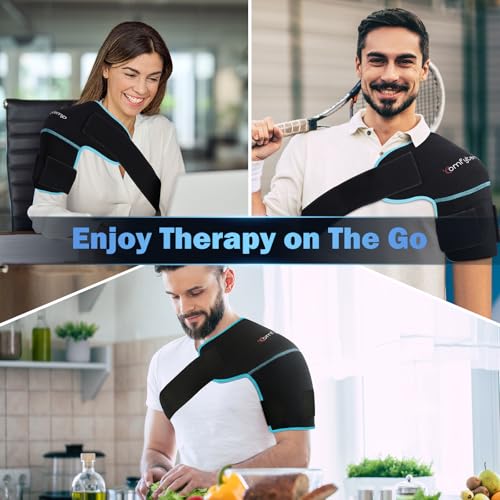Comfytemp Shoulder Ice Pack Wrap, Shoulder Brace for Shoulders Pain Relief