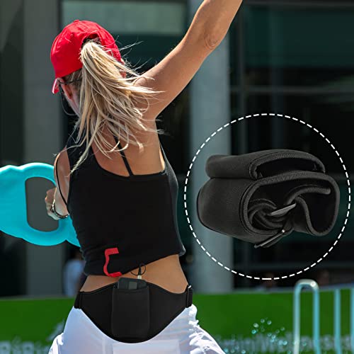 Weewooday 1 Pack Mic Belt Holder for Fitness,Black