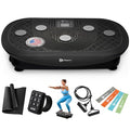 Lifepro Rumblex 4D Vibration Plate Exercise Machine with 7 Training Modes - color: Black, size: Plus