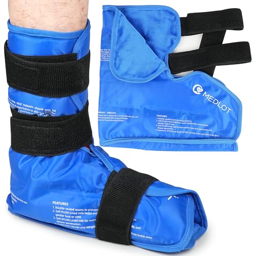 Ankle Ice Pack Wrap, Extra Large Full Foot Hot Cold Pack, Reusable