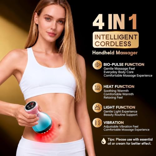 Electric Lymphatic Drainage Massager for Body Anti-Cellulite Sculpting Tool - color: Colorful
