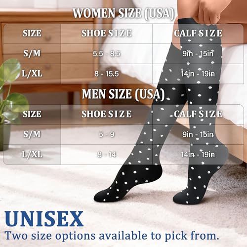 FEYHAY Copper Compression Socks (3 Pairs) 15-20 mmHg Circulation is Best Athletic & Daily for Men & Women, Running, Climbing - color: 10 Stripe, size: Large-X-Large
