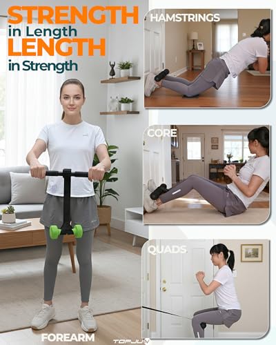 Nordic Curl Strap for Hamstring Strength & Stretching with Door Anchor