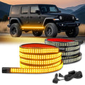 Nilight 2PCS 70 Inch Running Board LED Lights Strip Amber for Truck - color: Amber