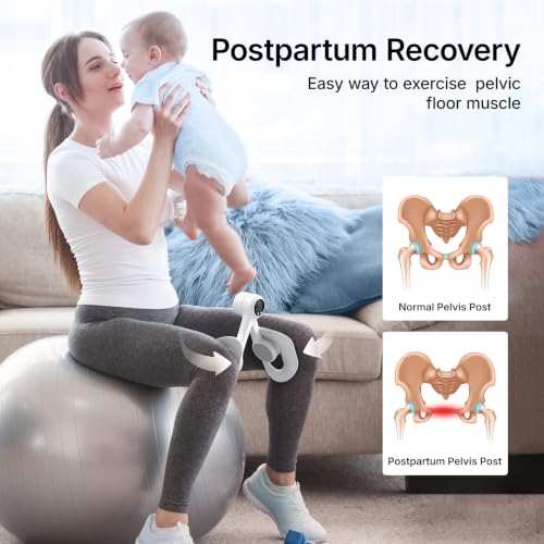MERACH Pelvic Floor Exercise Devices, Thigh Trainer, Inner Thigh Exerciser - color: White