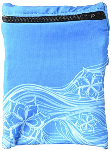 Sprigs Wrist Wallet Running Wristband Pocket for Keys Cards Cash ID Phone - color: Blue Surf