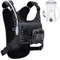 Zelvot Running Vest with 2L Water Bladder, Hydration Backpack, U.S. Design Patent, Lightweight Hydration Pack with Gear Holder, Reflective Chest Pack for Men Women - color: Black, size: X-Small-Small