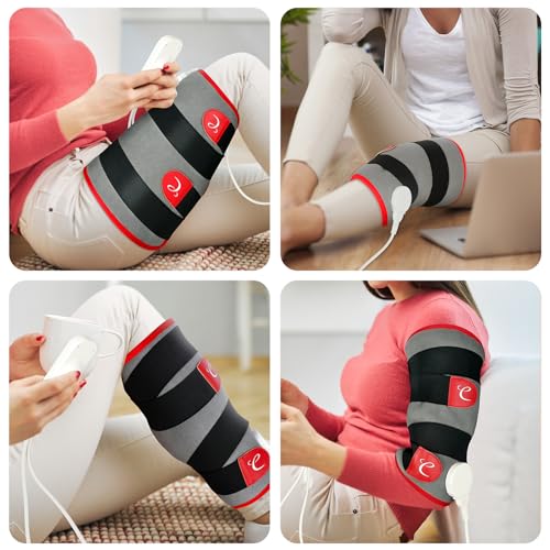 Comfytemp Leg Heating Pad, Wearable Heat Wrap for Knee/Thigh/Calf (L/XL) - size: Large
