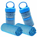 YQXCC 2 Pack Cooling Towels (47"x12"), Ice Cool Towel for Neck & Face - color: 2*light Blue