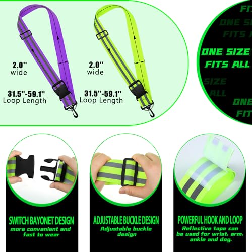 Saintrygo Reflective Sash for Walking - color: Purple