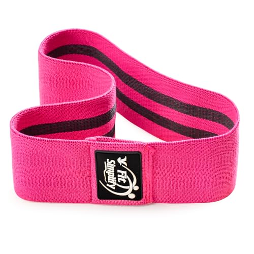 Fit Simplify Resistance Loop Exercise Bands and Fabric Resistance Hip Bands