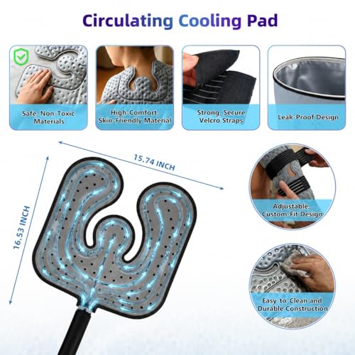 Ice Machine for Knee After Surgery, Portable Enlarged Cold Pad