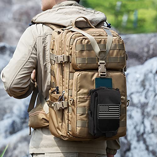 Tactical Molle Utility Pouch Cell Phone Pouch, Waist Bag Belt Pouch for Men, EDC Bag Gadget Organizer Vest Pack Purse Mobile Phone Case Hunting Compact Bag for Runing - color: ACU