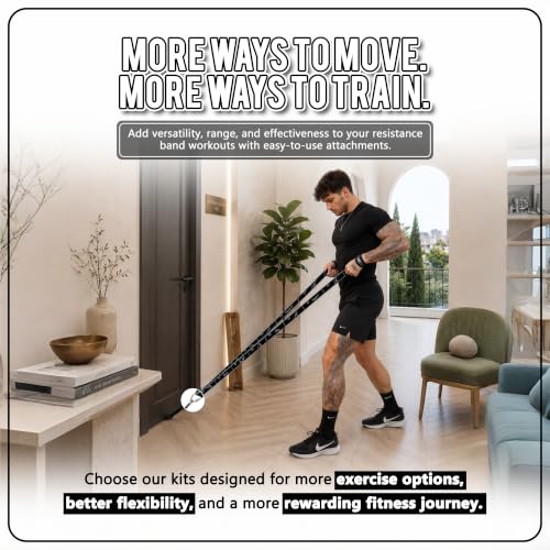 11-Loop Fabric Stretching Resistance Band - color: Black Kit (2 Bands) 15-45 Lbs