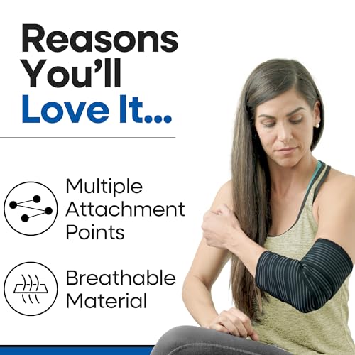 Elastic Knee Compression Wrap Bandage Knee Wraps for Pain, Small 59 Inch - size: Small (Pack of 2)