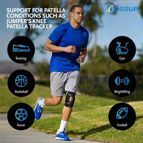 Ossur Formfit Tracker Knee Brace - Patella Stabilizer for Running & Training | Powerlock Straps & CustomFit Hinges for Secure Lateral Support | For Kneecap Tracking or Dislocation (Large, Right) - size: L, style: Right