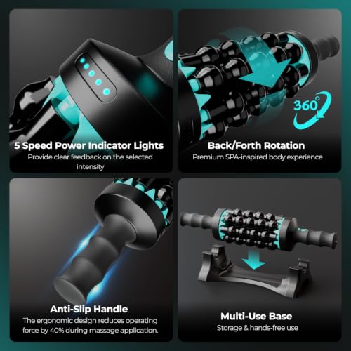 Electric Massage Roller 5 Speed, Deep Tissue Cellulite Massager