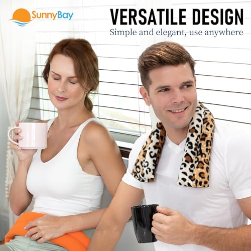 SunnyBay Heating Pad, Neck and Shoulder Wrap, 26 inch, Sky Blue - color: Sky Blue