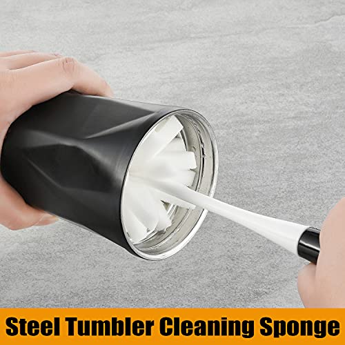 ALINK Bottle Glass Dish Sponge Cleaning Brush with Handle, Pack of 3