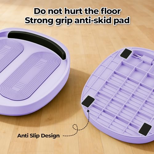 Adjustable Calf Stretcher Slant Board, 15-Level Incline for Ankle Rehab - color: Purple