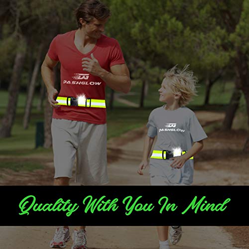 2-6 Pack - Reflective Glow Belt Safety Gear, Pt Belt, for Running Cycling Walking Marathon Military - style: 2 Pack