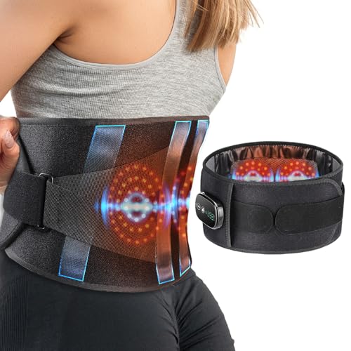 Cordless Heating Pad for Lower Back, Vibration Lumbar Wrap, 47 in