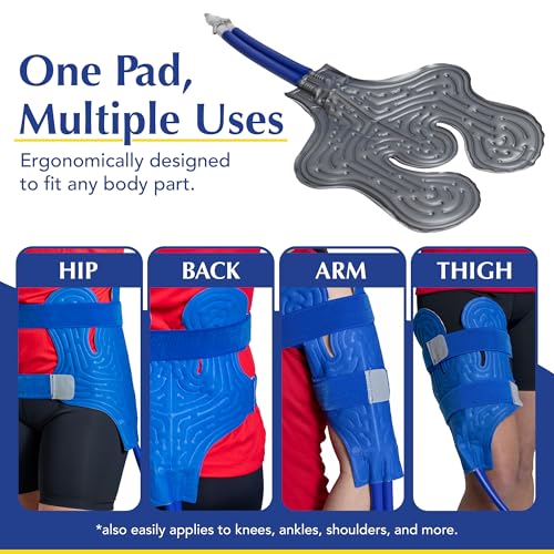 Brace Direct BlueIce Cold Therapy Machine – Cryotherapy for Pain Relief – Ice Machine for Knee After Surgery, Back, Shoulder, Hip, and Ankle – Cold Compression for Arthritis and Post-Surgery Relief