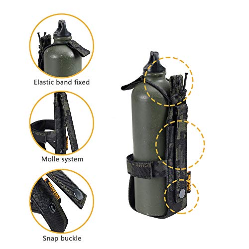EXCELLENT ELITE SPANKER Tactical Military Portable Belt Bottle Holder Pouch - color: Multicam Black