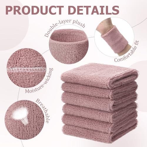 WILLBOND Wrist Sweatbands - color: Dusty Pink