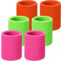 WILLBOND Wrist Sweatbands - color: Fruit Green, Orange, Rose Red