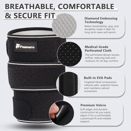 Shin Splints Compression Wrap for Medial Tibial Stress Syndrome (MTSS), Shin Compression Sleeve for Shin Splints Relief, Swelling, Sprains & Tears, Tibial Splint Support for Men & Women (XL, 1 Pcs) - size: XL, style: 1 Pcs