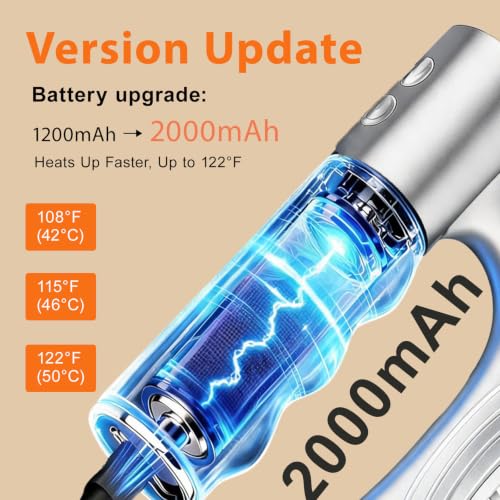Heated Muscle Scraper Tool, Electric Fascia Knife Massager with Heating - color: Matt Silver