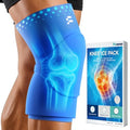 Knee Ice Pack Wrap, Long-Lasting Cold Compression for Knee Pain & Recovery - size: M