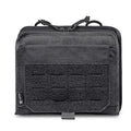 TSPRO Tactical Admin Pouch MOLLE, Clamshell EDC Organizer, Small Tool Pouch - color: Black