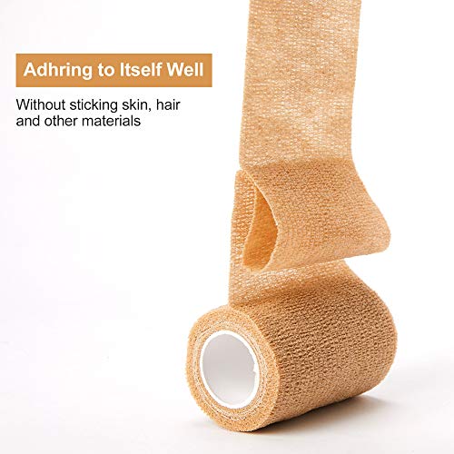 Self Adhesive Bandage Tape (3 Inches X 5 Yards), Elastic Cohesive Bandage - size: 3 Inch