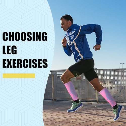 NuCamper Calf Compression Sleeve, Footless Compression Socks for Men Women - color: Pink, size: Medium