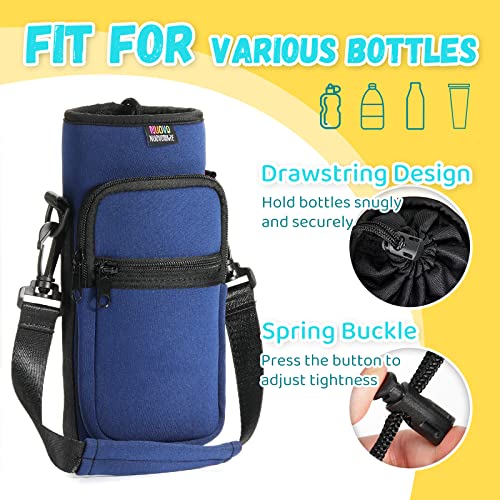 Nuovoware Water Bottle Carrier Bag, 25oz/32oz, Navy blue - color: Navy Blue, size: 25-32 Ounces - Standard