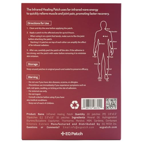 Infrared Warming Patches, Gentle Steady Warmth for Everyday Comfort, Up to 12 Hours, Strong Adhesive, Unscented, 14 Count - size: 14 Patches