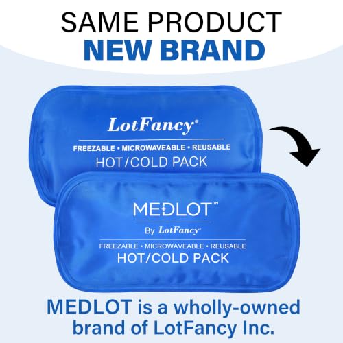 LotFancy Gel Ice Packs, 2pc Reusable Hot Cold Pack for Therapy, Heating Cooling Gel Pad, Pain Relief for Face, Head, TMJ, Wisdom Teeth, Oral Facial Surgery, Sport Injuries, Migraine, Muscle Joint - style: 7.5 x 3.75in (2 Pack for Face Wrap)