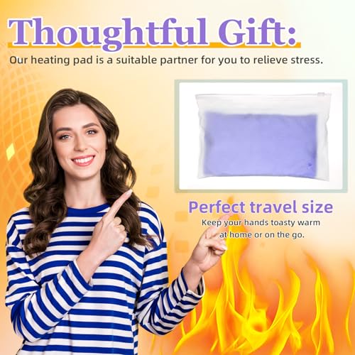 Cozypower Mini Heating Pad Microwavable Hot Cold Pack Reusable,Purple - color: Purple