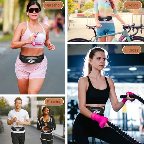 Jesus Fish Black Running Belts for Women Men Adjustable Waist Fanny Pack - color: Jesus Fish
