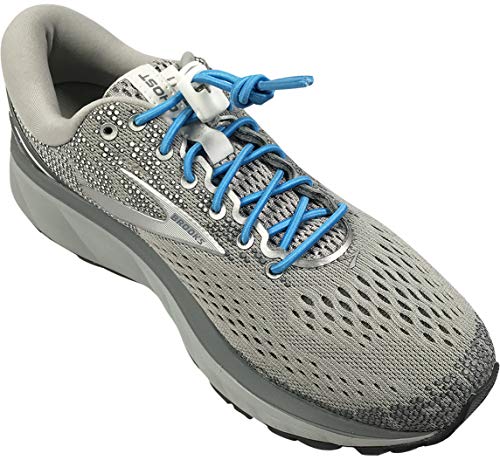 IBUNGEE LACES (Elastic No Tie Shoelaces (Made in the USA) - color: Light Blue, size: 22-inch