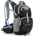 VPBAGE Hydration Backpack with 2L Bladder – Thermal Insulated Water Pack for Hiking, Skiing, Running – Lightweight Daypack for Men & Women, Soft-Lined Sunglasses Pocket & Large Waist Pockets - color: Black