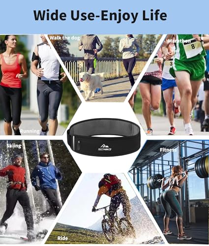 SENIKO Running Belt Hydration with Bottles,Fanny Pack Water Bottle Holder, Zipper Waist Pouch Fits Most phones,Zerobounce Design for Cycling Climbing Marathon (upgradation) - style: Upgradation